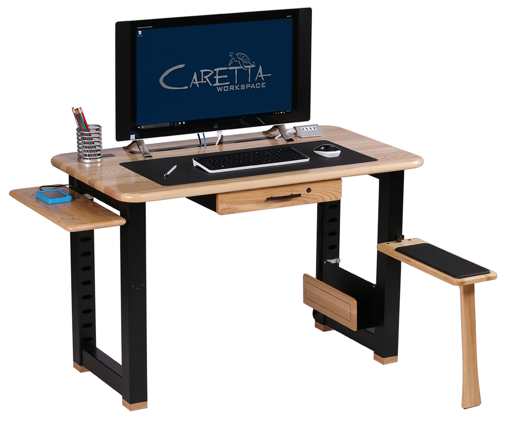 Artistic Computer Desk Full - Caretta Workspace