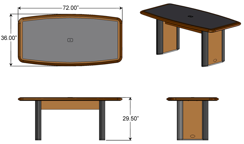 Conference Table Dimensions 