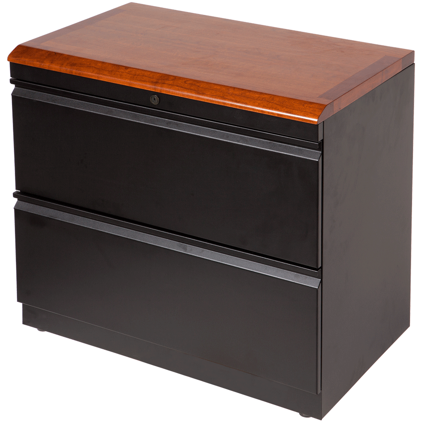 Lateral File Cabinet With Premium Wood Top Caretta Workspace