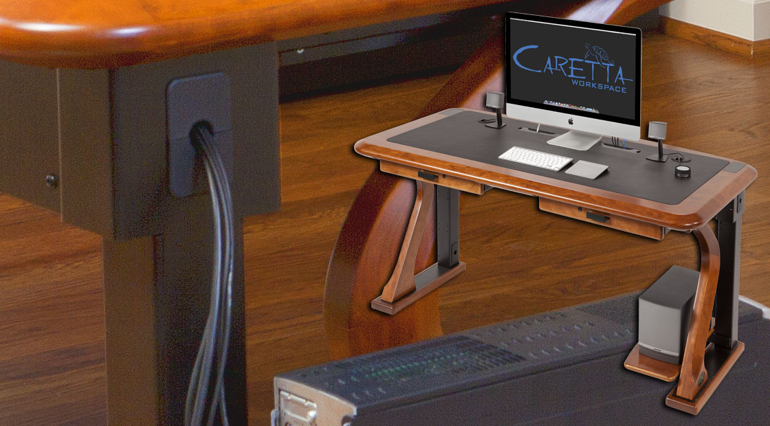 desk that hides wires